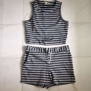 Gianni Bini Crop top and High waisted short Set